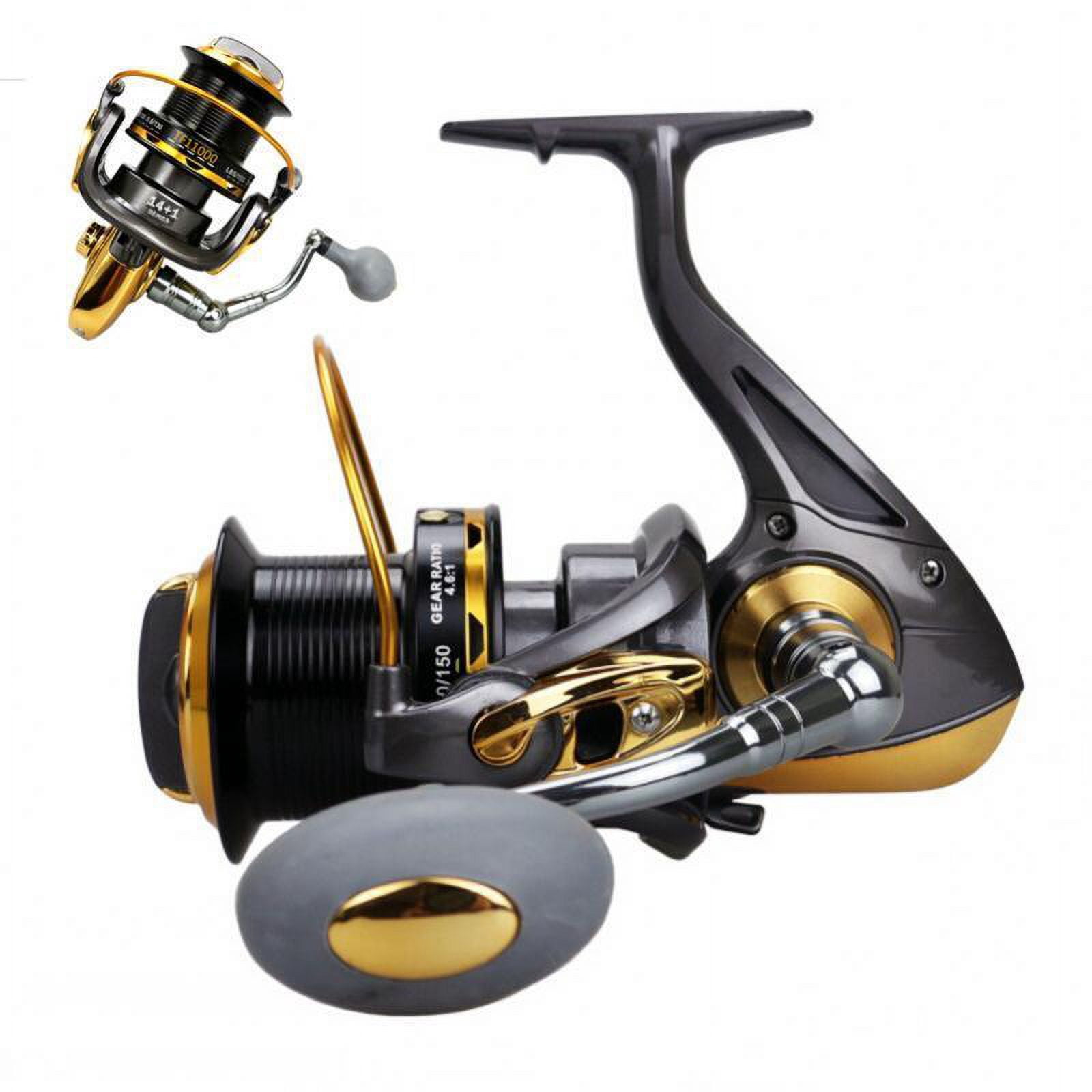 11000 Series Saltwater Metal Spinning Fishing Reel Large Sea Fishing Reels 55LB