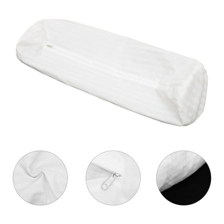 LEORX  Lumbar Cylinder Pillow Case Pillowcase for Neck Skin-friendly Office