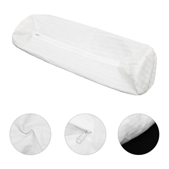 LEORX Lumbar Cylinder Pillow Case Pillowcase for Neck Skin-friendly Office