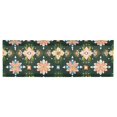 thumbnail image 6 of Yayeee Kitchen Valance Rod Pocket 54" x 18" Living Room Window Curtain, Pink Geometric Flowers, 6 of 6
