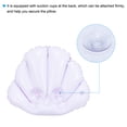 thumbnail image 4 of Unique Bargains Inflatable Bath Pillow with Suction Cups, Terry Cloth Covered Neck Support (Pink, Blue, Green) 3 Pack, 4 of 6