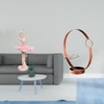 thumbnail image 2 of Ballet Girl Statue Wine Bottle Holder Iron Rack Artistic Resin Material for Office Bar Display, 2 of 8