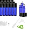 thumbnail image 3 of lionlar Essential Oil Roller Bottles 10mL ( Clear Glass Bottle , 24 Pack, Stainless Blue, 3 of 9