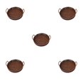 thumbnail image 2 of Injueey Bandeja tejida hecha a mano, bandejas de almacenamiento redondas, de fruta, cesta de almacenamiento Retro, gran capacidad, goma negra Type2 NO2, 2 of 6