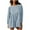Light Blue, variant on Lenpel Women's Rompers Trendy Summer Long Sleeve Boat Neck Causal Loose Short Jumpsuits One Piece Beach Vacation Outfits