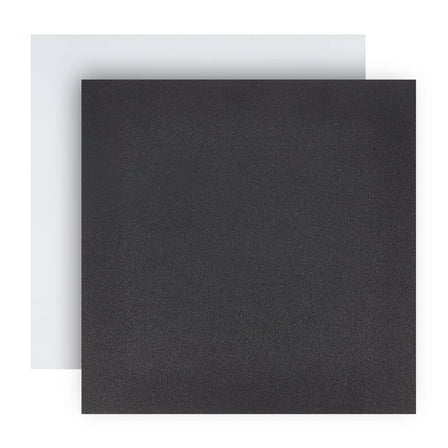 2pc ABS Plastic Sheet ABS Sheet 1/16" Thick Moldable Plastic Sheets for Automotive Trim Mold Home Repair VEX Robotics 30x30cm/11.8x11.8" High Tensile and Impact Thermoform Black White