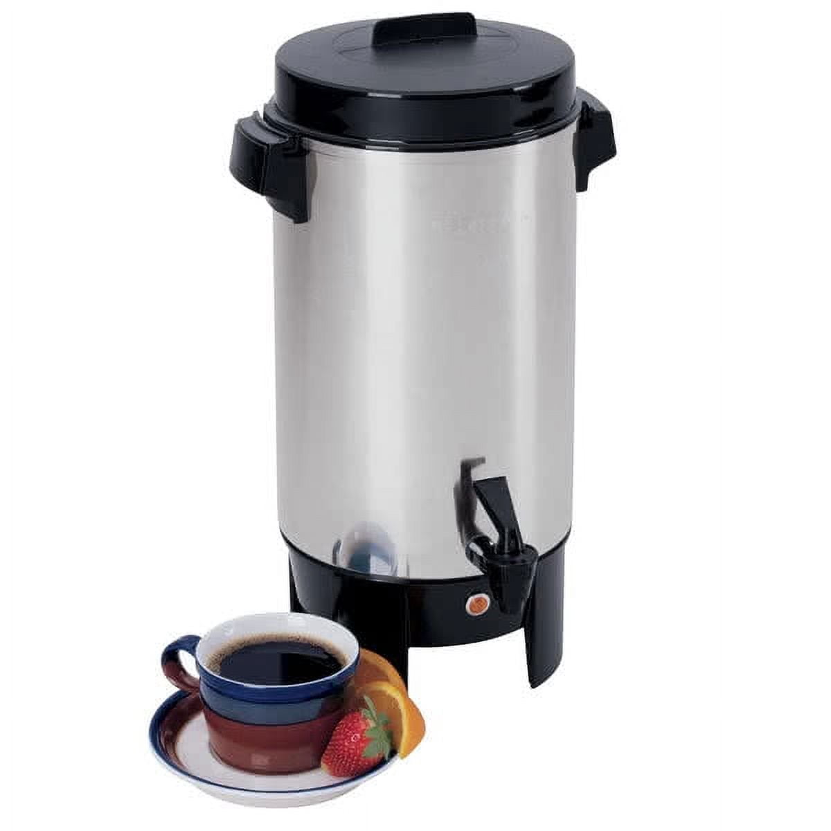 West Bend 30-Cup Polished Aluminum Coffee Urn
