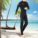 thumbnail image 3 of Trajes de neopreno para buceo de 3mm de longitud , trajes de buceo para surf, natación, cremallera frontal, protección contra sarpullidos para , Hombres L, 3 of 9