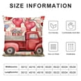 thumbnail image 5 of Nawypu Buffalo Plaid Valentines Day Pillow Covers Valentines Day Decor for Home Polka dot Red Love Heart Truck Valentine Pillows Decorative Throw Pillows Valentines Day Decorations Beige, 5 of 5