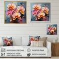 thumbnail image 4 of Designart "Euphoric Blue Orchid Abstraction II" Orchids Floater Framed Canvas Wall Art, 4 of 5