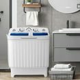 thumbnail image 2 of Costway 17.6 lb Portable Mini Compact Twin Tub  Washing Machine Washer Spin Dryer, 2 of 10