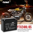 thumbnail image 3 of Casil YTX24HL-BS Motorcycle Battery 12v 21ah Power Sports Battery Replaces Yamaha Virago XV 92010001100 XVZ Venture Royale, 3 of 5