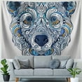 thumbnail image 4 of Orinice Bear Head Pattern Tapestry Wall Hanging Unique Style Graphic Tapestries Home Wall Decor Art for Living Room Bedroom Apartment Farmhouse Dorm 60x50inch, 4 of 6