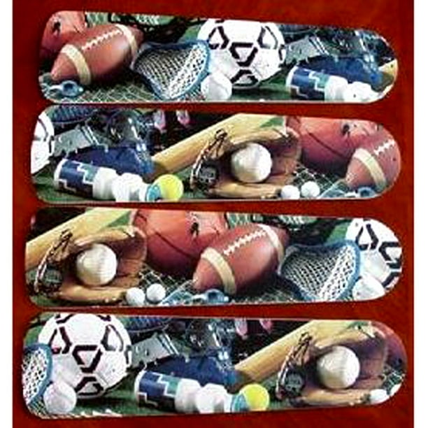 Soccer Football Sports Custom Designer 42in Ceiling Fan ...