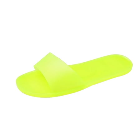 

Pgeraug slippers for women Women s Fashion Flat Transparent Slipper Laides Casual Slip On Round Toe Shoes women shoes Green 41