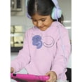 thumbnail image 2 of Lazy Cat Very Peri Hoodie Juniors -Image by Shutterstock,  Large, 2 of 4