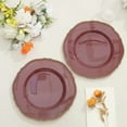 thumbnail image 6 of Balsa Circle 10 Cinnamon Rose Round 9" Disposable Plastic Dinner Plates Gold Scalloped Trim Party Events Tableware Decorations, 6 of 8