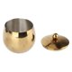 thumbnail image 5 of Azucarero grande de acero inoxidable, tarro de especias con tapa para almacenar sal, caramelos, café, apto para lavavajillas, dorado, 5 of 10