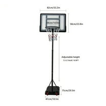 Kids Basketball Hoop with Adjustable Height & Wheels - Portable Basketball Stand for Boys & Girls, Perfect for Summer Outdoor Sports & Training