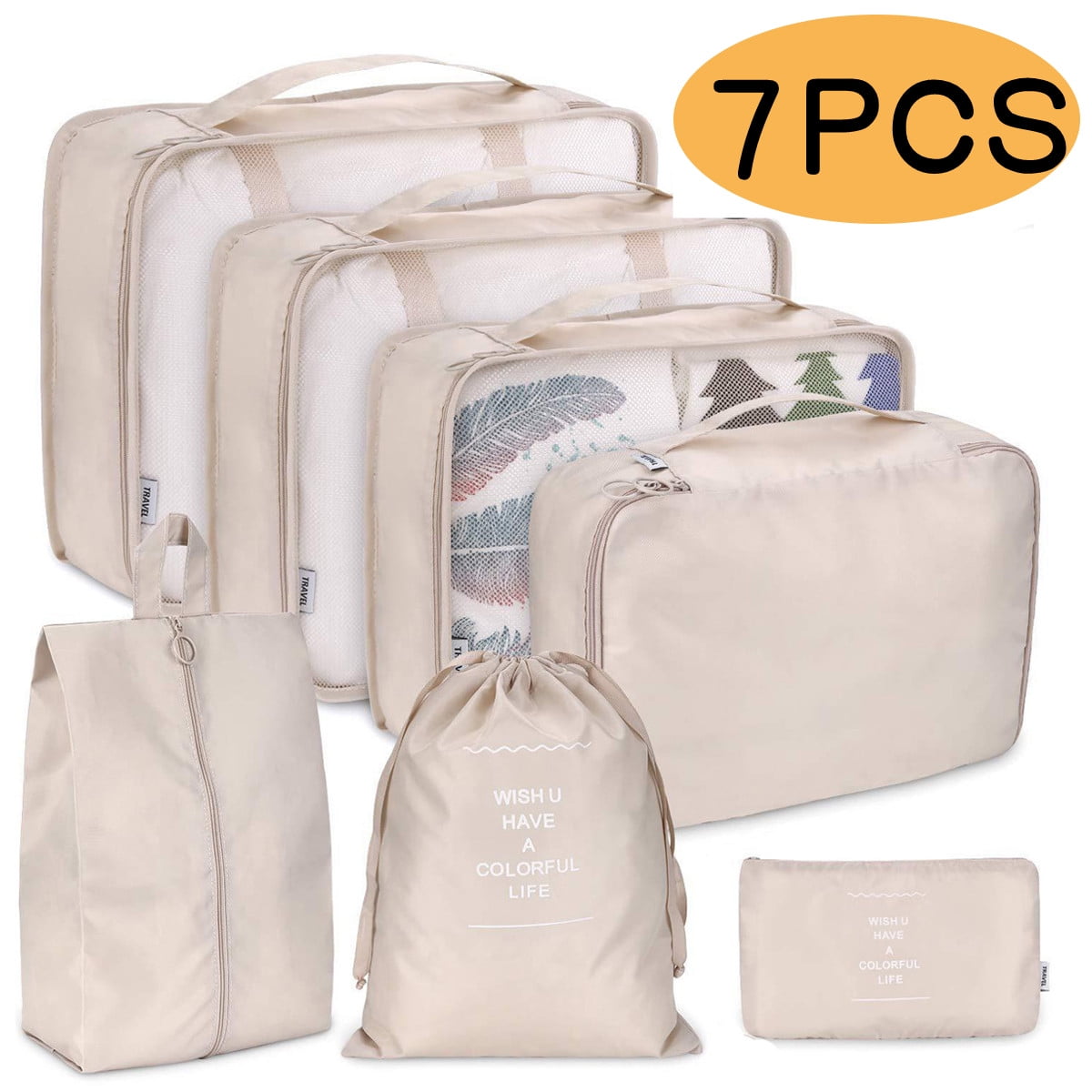 Packing Cubes for Travel & Suitcases Foldable Suitcase Organizer