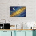 thumbnail image 4 of Retro Galaxy Starry Night Tin Sign – Astronomy-Inspired Metal Wall Art for Bedroom, Living Room, Meditation Space – Gift for Women, Teens, Stargazers 12x16 inch, 4 of 8