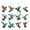 12pcs, variant on Dserhfy Hummingbird Christmas Ornaments 2D Acrylic Flying Bird Hanging Pendants for Christmas Tree Door Window Home Decor
