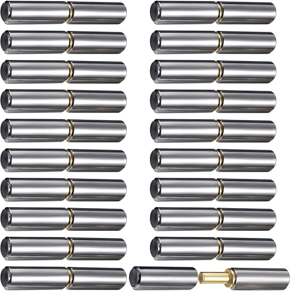 for 24 Pack 3" Heavy Duty Weld On Bullet Hinges for Metal Gates, Trailer Ramps - 1/2" Pin, 360 Rotation, Rustproof Carbon Steel