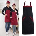 thumbnail image 2 of ENJOYW Unisex Waterproof Halter Sleeveless Pockets Kitchen Cooking BBQ Overall Apron Apron, 2 of 7