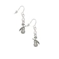 thumbnail image 3 of Delight Jewelry Silvertone Violin Silver tone Infinity French Earrings, 3 of 4