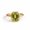 Rose Plated, variant on Octagon Cut Solitaire Peridot Engagement Ring, Anniversary Gift for Wife, Single Stone Promise Ring, Stackable Ring August Birthstone Handmade Jewelry