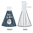 thumbnail image 3 of Yayeee Kitchen Hanging Hand Towels Set of 2 with Loop Bathroom Absorbent Tie Towel, Christmas Santa, 3 of 7