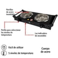 thumbnail image 4 of Parrilla Eléctrica 2 Quemadores Espiral con Asa Iusa IU-2E2000, 4 of 5