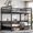 Black + Metal + Full, variant on Queen over Queen Bunk Bed with Ladders & Guardrails, Upgraded Round-Pipe Metal Frame, Industrial Modern Design for Teens,Adults,Black