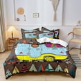 thumbnail image 1 of Cartoon Car Children's Three-piece Duvet Cover Ground Wool Bedding Cover, 1 of 1