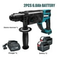 thumbnail image 2 of 3 Functions Brushless Cordless Electric Rotary Hammer Rechargeable 28MM Hammer Drill Househeld Power Tool 18V Battery, 2 of 7