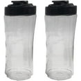 thumbnail image 4 of 2 Pcs Bouteille de Sport de Remplacement 20 oz avec Couvercle pour blender Oster MyBlend Modèles BLSTPB et BLSTP2 Modèles blender, 4 of 4