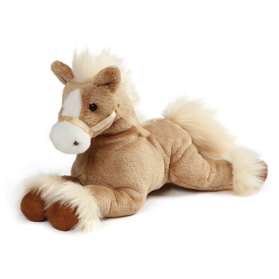 GUND Fanning Palomino Horse Laying Down Stuffed Animal Plush,12"