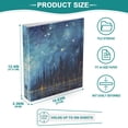 thumbnail image 5 of Starry Sky Lake and Trees 3 Ring Binders 1.5 inch Hardcover File Folders with Interior Pockets A4 Size Organizer for School Office Hospital, 5 of 8