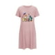 thumbnail image 5 of Camisón corto de talla grande para mujer, camisón de manga corta con estampado de pecho a la moda, camisón para mujer, 5 of 7
