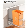 thumbnail image 3 of Pull Out Trash Can Under CabinetHeavy Duty Slide-Out Cabinet Kit Adjustable Cabinet Trash Can Organizer Under Sink Trash Can Shelf for Kitchen Not Include Can, 3 of 8