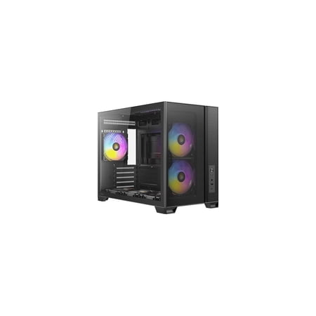 Antec FLUX M M-ATX対応 強化ガラスパネル搭載 冷却型ミニタワーPCケース
