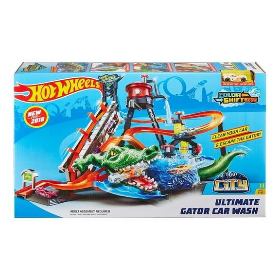 Pista Hot Wheels Mattel Autolavado Ataque de Lagarto