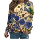 thumbnail image 1 of Camisas de mujer con estampado gráfico de manga larga con cuello redondo, sudadera, suéter, tops cómodos Fridja hkj1541, 1 of 4
