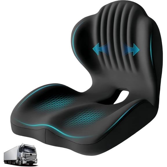 Ngardk Back and Seat Cushion, Ergonomic Car and Office Chair Cushion with Back Support