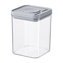 Food Grade Transparent Plastic Storage Can with Press Sealed Lid, Leakproof and Airtight Storage Container for Pantry, Kitchen Organization, and Food Preservation