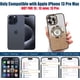 thumbnail image 2 of Funda magnética con MagSafe para iPhone 13 Pro Max, protección completa, delgada, a prueba de golpes, antiarañazos, con purpurina y protector de lente de cámara, con logotipo visible y red antipolvo, 2 of 7