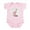 Petal Pink, variant on CafePress - Mommy's Little Peanut Infant Bodysuit - Baby Light Bodysuit, Size Newborn - 24 Months