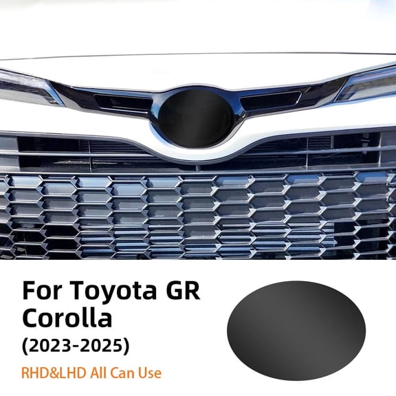 For Toyota GR Corolla 2023-2025 Car Front Emblem Pre Cut Dark Smoked TPU PPF Protection Film Anti-scratch Exterior Accessories