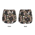 thumbnail image 3 of Pofeuu Floral Insects Print Women's Athletic Shorts Running Workout Shorts Tummy Control Quick Dry Gym Shorts with Pockets Double layer sports shorts-XX-Large, 3 of 7