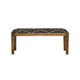 thumbnail image 3 of DeeHome Mariah Black and White Upholstered Bench, 3 of 5